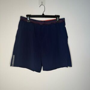 Rhone Blue 6" Mako Shorts Size Large Men’s Lined Navy Blue Outdoor Fitness 🌹